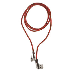 Câble USB A vers USB C ELBE CA-199 Nylon 1 m Rouge USB C 