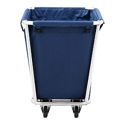 Acheter Helloshop26 Chariot à linge sale panier à sur roulettes (volume : 300 litres, 4 roulettes, cadre en acier inoxydable, sac en plastique (PVC)) 14_0004378