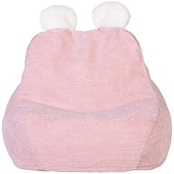 Avis Mes Pouf pour enfant 40x62x70 cm en tissu rose