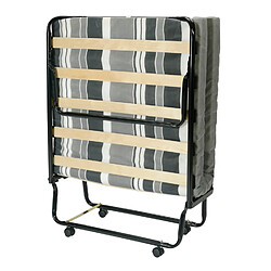 Sedac Lit pliant M8 - 80x190 - Tissu déco - Lattes bois - Gain de place Lit pliant M10 80x190 - PRODUIT GAIN DE PLACE : Idéal pour recevoir vos amis ou meubler un petit espace - NOTE : Lit très pratique il est livré dans son carton prêt à utiliser - Structure lit en acier ; Finition revêtement anti-corrosion ; Lattes en contr