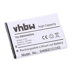 vhbw Batterie remplacement pour Samsung CPLD-69, EB504465IZBSTD, EB504465LA, EB504465VA, EB504465VJ pour smartphone (1200mAh, 3,7V, Li-ion) 