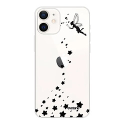 Coque iPhone 12 mini souple transparente Fée Motif Ecriture Tendance Evetane