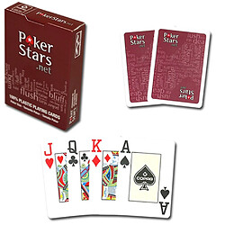 Universal PokerStars - 100% plastique rouge(Le noir) 