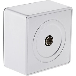 Prise TV D.9,52mm en saillie silver - gamme Vulco - Zenitech 