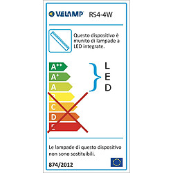 Avis VELAMP DURANDAL: Réglette 26 LED T5 4W 31cm avec interrupteur, 4000K