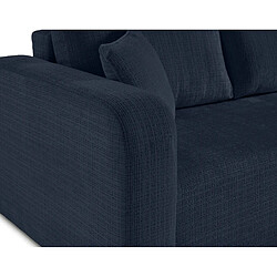 Bestmobilier Miro - canapé d'angle réversible - 4 places - convertible avec coffre - en velours texturé pas cher