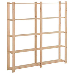 vidaXL Étagère de stockage 5 niveaux 170x28,5x170cm Bois de pin massif 