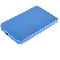 Boîtier Pour Disque Dur Externe Étui Windows Mac Os 2.5 Pouces Sata USB 2.0 Bleu YONIS 