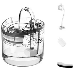 Universal Fontaine automatique d'eau pour chat avec robinet, distributeur d'eau pour chien, bol de boisson transparent pour chat et animal de compagnie 