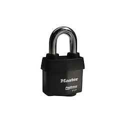 Master Lock 6127EURD Cadenas en acier laminé avec protection thermoplastique 67 mm Anse 35 mm