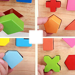 Tri jouet empilable puzzle de blocs de couleur pas cher