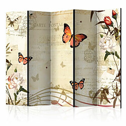 Paris Prix Paravent 5 Volets Melodies of Butterflies 172x225cm