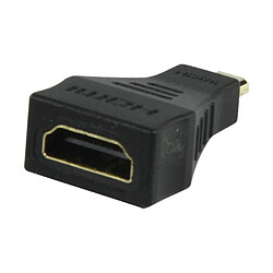 Ansonic Adaptateur HDMI High Speed avec Ethernet HDMI Micro Mâle - HDMI femelle Noir