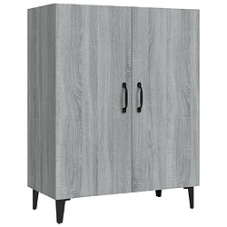 vidaXL Buffet Sonoma gris 70x34x90 cm Bois d'ingénierie