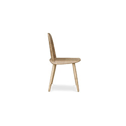 Acheter ICONIK INTERIOR Chaise de salle à manger en bois - Style scandinave - Berd Bois naturel