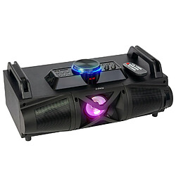 Party Light & Sound Enceinte sono PARTY-FALCON avec Bluetooth USB SD Tuner FM, 2 entrées micro, avec animation lumineuse à LED