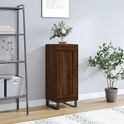 Maison Chic Buffet,Meuble de Rangement,commode pour salon,Cuisine Chêne marron 34,5x34x90 cm Bois d'ingénierie -MN94327