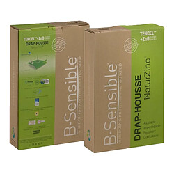 B-Sensible Protège matelas Bsensible 2en1 150x190cm blanc bonnet 13 à 28cm