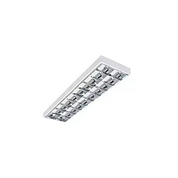 Kanlux Dalle avec Grille saillie 1223x295mm pour Tubes LED T8 2x36W Max 