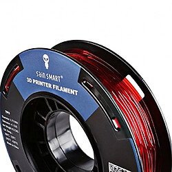 SainSmart Petite bobine Filament 1.75 mm TPU Flexible Dimensions 250 g, précision de +/-0,05 mm 3D, Shore 95 A Rouge