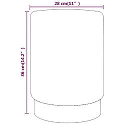 Avis vidaXL Tabouret Abricot et doré Velours