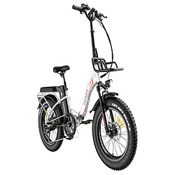 Avis Vélo Électrique FAFREES F20 Max - 500W Batterie 864WH Autonomie 75KM Freins à Disque | Blanc