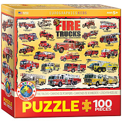 Eurographics Fire Trucks Mo Puzzle (100 pièces)