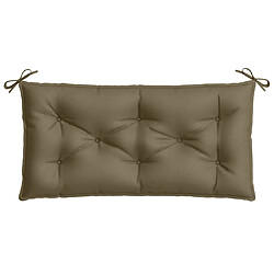 Avis vidaXL Coussin de banc de jardin taupe mélangé 100x50x7 cm tissu