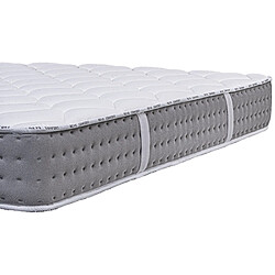 Acheter LUXURY LITERIE Matelas 160x200 cm, Sakina, 24cm, Ressorts Ensachés, Mousse Haute Densité, Indépendance de Couchage, Soutien ferme, face été/hiver