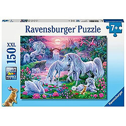 Ravensburger Unicorns in the Sunset glow Puzzle 150 piAces pour enfants A chaque piAce est unique, les piAces semboAtent parfaitement