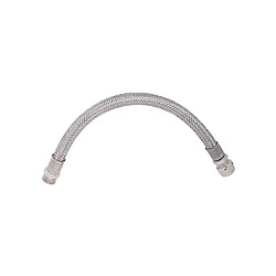 AXIS SOMATHERM Flexible Sanitaire en Inox ACS DN8 - Débit Standard - L 30cm - Raccord bicone pour Tube cuivre Ø 10 - Mâle droit 3/8"