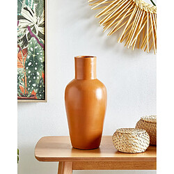 Beliani Vase décoratif KARFI fait à la main Céramique 37 cm Orange