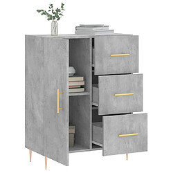 Acheter Maison Chic Buffet,Meuble de Rangement,commode pour salon,Cuisine gris béton 69,5x34x90 cm bois d'ingénierie -MN15350