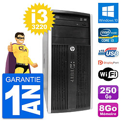 PC Tour HP Pro 6300 CMT Intel i3-3220 RAM 8Go Disque Dur 250Go Windows 10 Wifi - Occasion