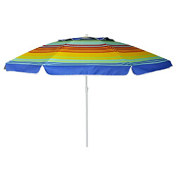 Eurotrail Parasol de plage UPF 50+ Arc-en-ciel