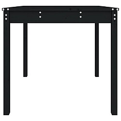 Acheter vidaXL Table de jardin noir 82,5x82,5x76 cm bois massif de pin