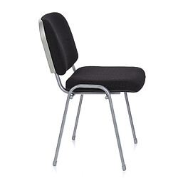 Chaise visiteur / chaise de conférence XT 600 lot de 4, argent / noir hjh OFFICE pas cher