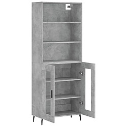 Acheter Maison Chic Buffet,Meuble de Rangement,commode pour salon,Cuisine Gris béton 69,5x34x180 cm Bois d'ingénierie -MN58928