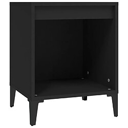 Acheter vidaXL Tables de chevet 2 pcs Noir 40x35x50 cm