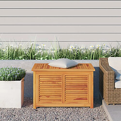 vidaXL Boîte de rangement de jardin et sac 90x50x58cm bois massif teck 