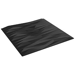 Acheter vidaXL Panneaux muraux 48 pcs noir 50x50 cm XPS 12 m² pierre