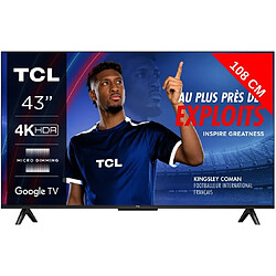 TCL TV LED 4K 108 cm 43V6B Google TV