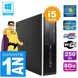 PC HP Compaq 8300 SFF Core I5-2400 Ram 8Go Disque 250 Go Graveur DVD Wifi W7 - Occasion