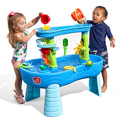 STEP2 Double Showers Splashs Table Sable et Eau | Deux Niveaux, Table Jeux d' eau pour plusieurs Enfants | Table d'activité pour le jardin, Table Activité Eau | Table d'eau Extérieur pas cher