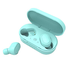 Universal Casque TWS Bluetooth IPX6 Etanche V5.0 Casque Casque sans fil pour IOS Bleu 