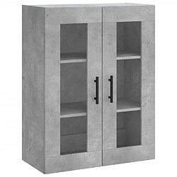 Maison Chic Armoire murale,Meuble de Rangement pour salon,cuisine gris béton 69,5x34x90 cm -MN88392