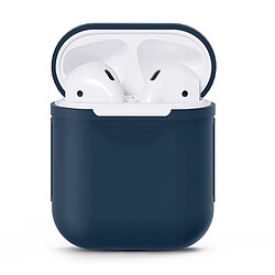 Avis Wewoo Etui Casque / Ecouteurs bleu pour Apple AirPods Portable Sans Fil Bluetooth Écouteurs Silicone Boîte De Protection iPhone Anti-perdus Dropproof Sac De Rangement