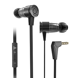 Wewoo Ecouteurs Casque de jeu 3,5 mm avec microphone Stéréo magnétique filaire (noir) 