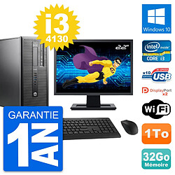 PC Tour HP ProDesk 600 G1 Ecran 22" i3-4130 RAM 32Go Disque 1To Windows 10 Wifi · Occasion 