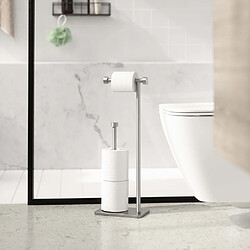 Umbra Support pour papier toilette avec réserve Cappa nickel.